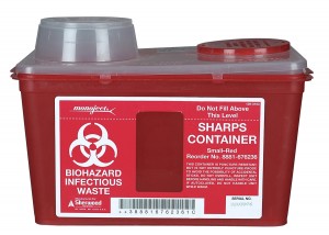 sharps container